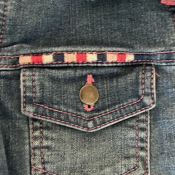 Hayley heart denim jacket size 6 excellent condition - Picture 4 of 4